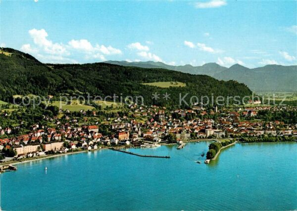 Bregenz Vorarlberg Bodensee Hafen Alpen Fliegeraufnahme