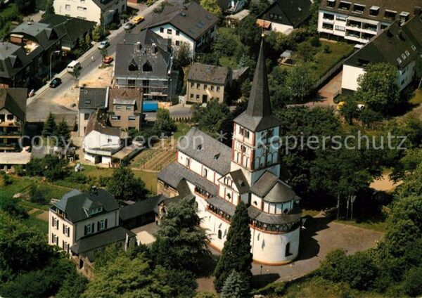 Schwarzrheindorf St Klemens Kirche 12. Jhdt. Fliegeraufn