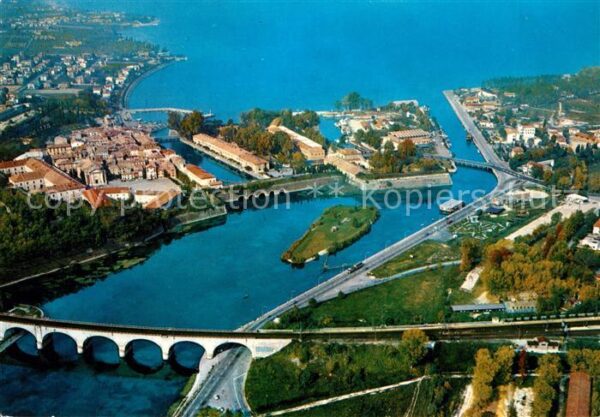 Peschiera del Garda Veduta aerea Gardasee Fliegeraufnahme