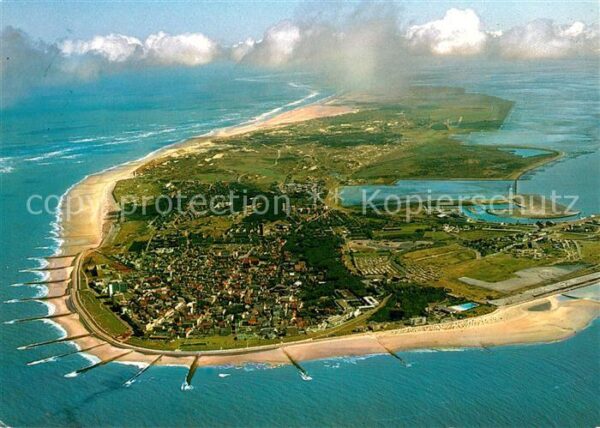 Norderney Nordseebad Nordseeinsel Fliegeraufnahme