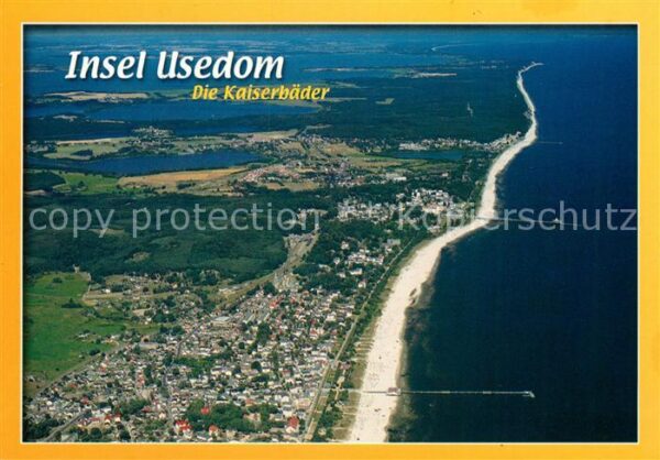 Insel Usedom Kaiserbäder Fliegeraufnahme
