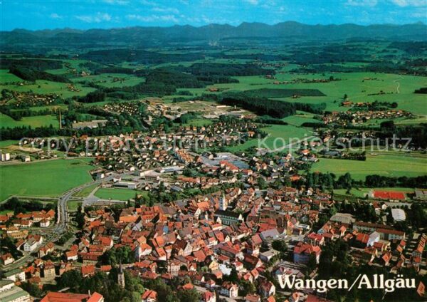 Wangen Allgaeu Fliegeraufnahme