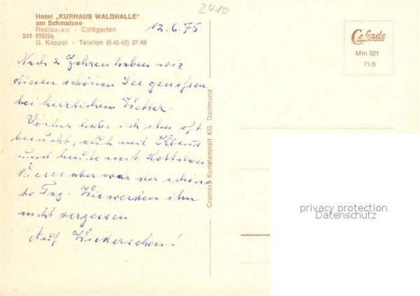 Moelln Lauenburg Hotel Kurhaus Waldhalle am Schmalsee Ca – Bild 2