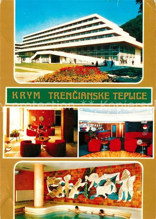 Trencianske Teplice Liecebny dom Krym Hala Bar Termalny baz
