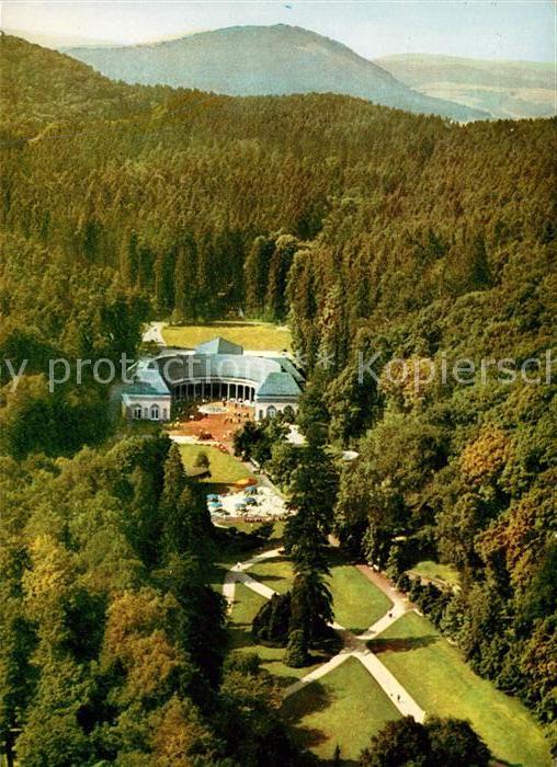 Bad Wildungen Kurpark mit Wandelhalle Fliegeraufnahme