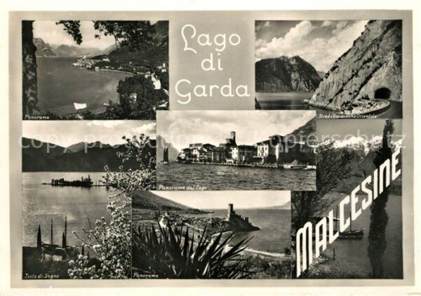 Malcesine Lago di Garda Panorama Isola di Sogno Strada Gardesan