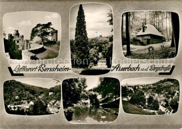 Auerbach Bergstrasse Burgruine Waldkapelle Panorama Luftkuro