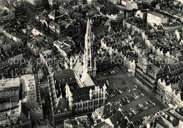 Bruxelles Bruessel Grande Place Rathausplatz Fliegeraufnah