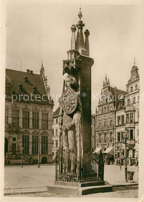 Bremen Roland Statue errichtet 1401