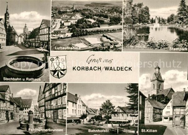 Korbach Stechbahn Rathaus Feldhühnerbrunnen Bah