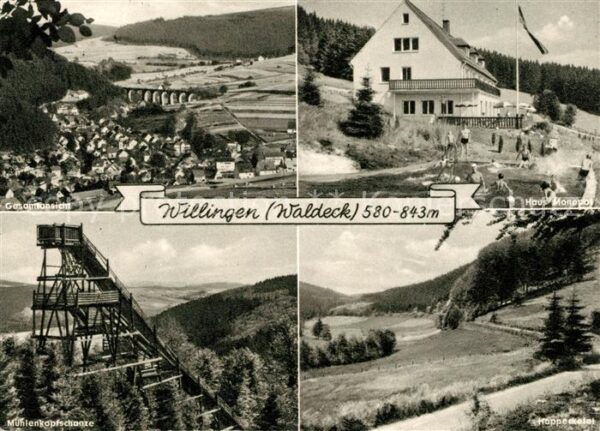Willingen Sauerland Gesamtansicht Viadukt Haus Monopol Mühl