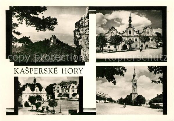 Kasperske Hory Bergreichenstein Landschaftspanorama Felsen Rathaus Plat