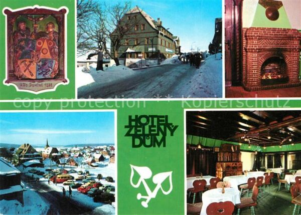 Bozi Dar Gottesgab Hotel Zeleny dum Dorfstrasse Gastraum P