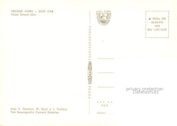 Bozi Dar Gottesgab Hotel Zeleny dum Dorfstrasse Gastraum P – Bild 2