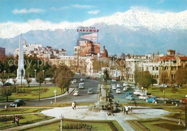 Santiago de Chile Plaza Benvenuto Cordillera de Los Andes