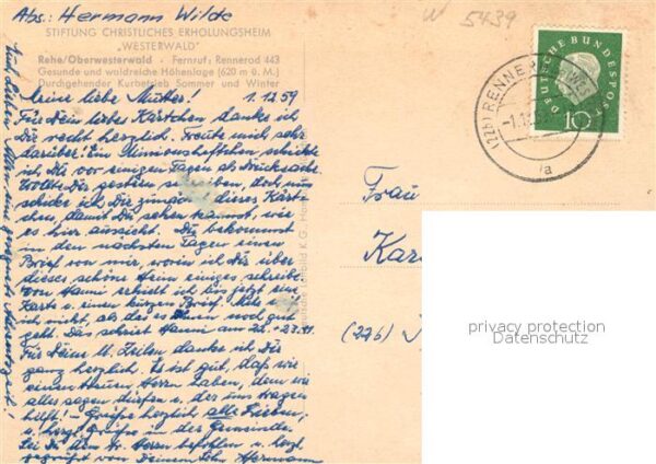 Rehe Westerwald Stiftung Christl Erholungsheim Westerwa – Bild 2