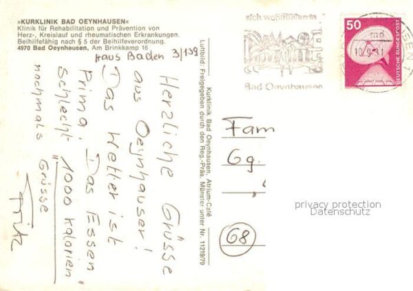 Bad Oeynhausen Kurklinik Bad Oyenhausen Fliegeraufnahm – Bild 2