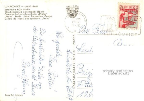 Luhacovice Gewerkschaftserholungsheim Praha – Bild 2