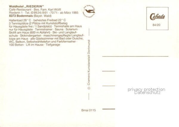 Bodenmais Waldhotel Riederin Fliegeraufnahme – Bild 2