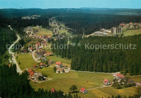 Kniebis Freudenstadt Fliegeraufnahme mit Schwarzwaldhochstra
