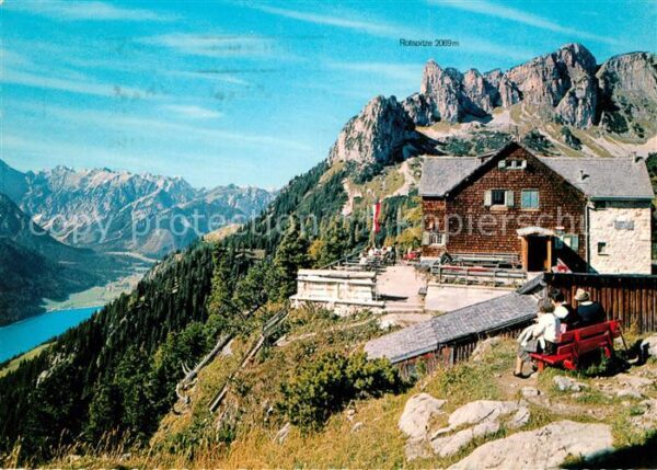 Erfurterhuette mit Rotspitze