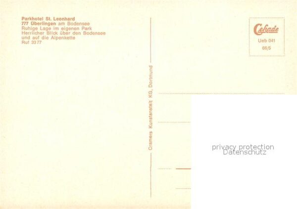 Ueberlingen Bodensee Blick vom Parkhotel St Leonhard – Bild 2
