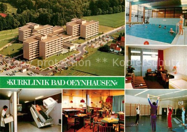 Bad Oeynhausen Fliegeraufnahme Kurklinik Hallenbad Zim