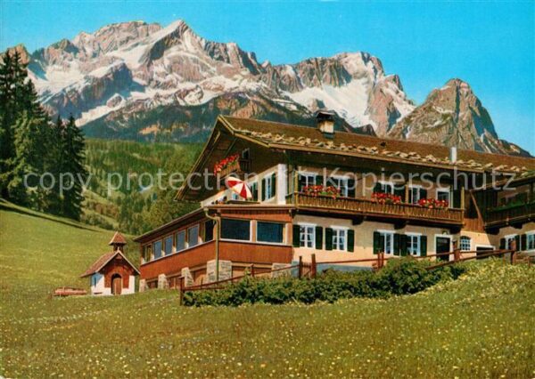Garmisch-Partenkirchen Berggasthof Geschwandterbauer mit Zugsp