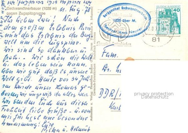 Garmisch-Partenkirchen Berggasthof Geschwandterbauer mit Zugsp – Bild 2
