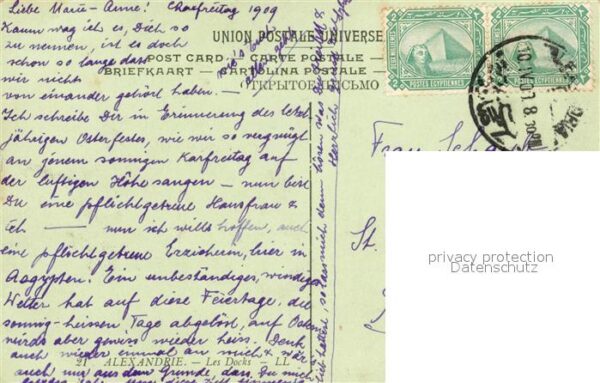 Alexandria Alexandrie Aegypten Hafenquai – Bild 2