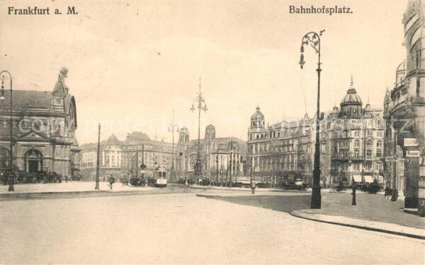 Frankfurt Main Bahnhofplatz Strassenbahn