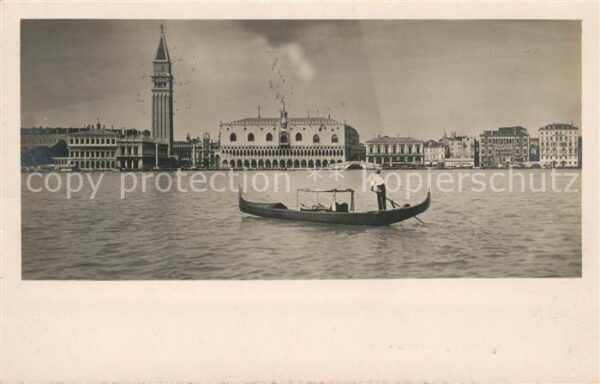 Venedig Venezia Dogenpalast Markusplatz Gondel