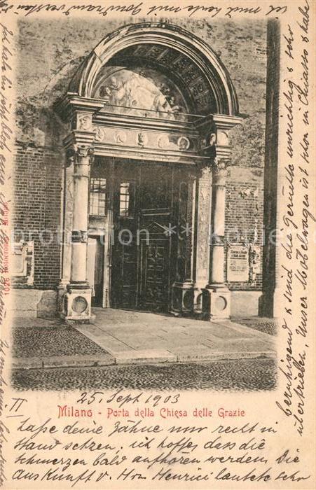 Milano Porta della Chiesa delle Grazie