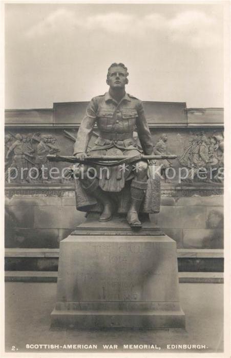 Edinburgh Scotland Schottisch Amerikanisches Kriegerdenkma