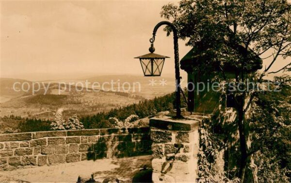 Eisenach Thueringen Blick von der Wartburg