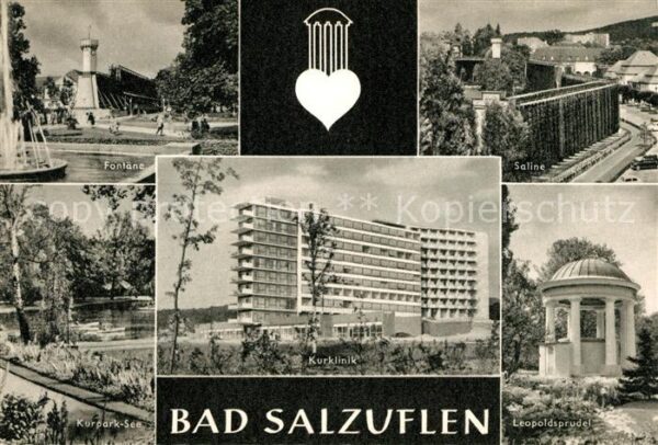 Bad Salzuflen Fontäne Saline Kurpark See Leopoldsprud