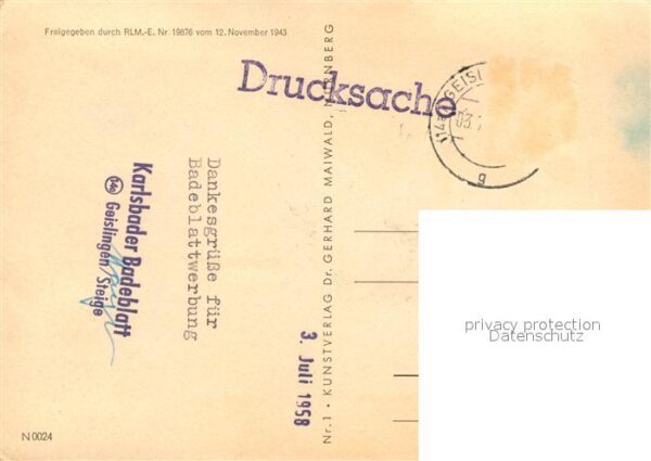 Karlsbad Karlsruhe Fliegeraufnahme Markt Stadtturm Dreikre – Bild 2