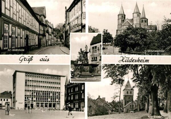 Hildesheim Alt Hildesheim Godehardikirche Post Keh