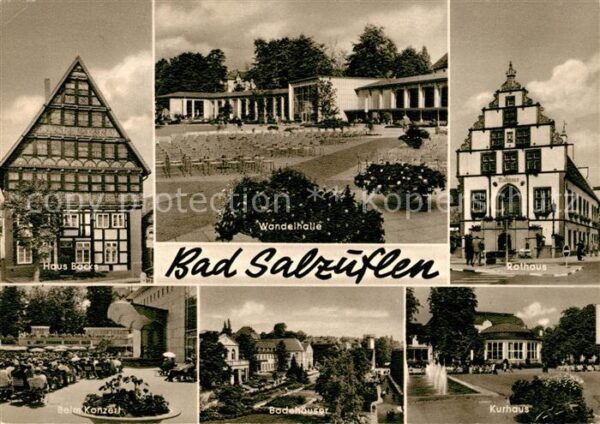 Bad Salzuflen Haus Back Rathaus Konzert Kurhaus Badeh