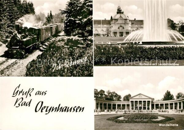 Bad Oeynhausen Kurhaus Leuchtfontäne Wandelhalle Eisen