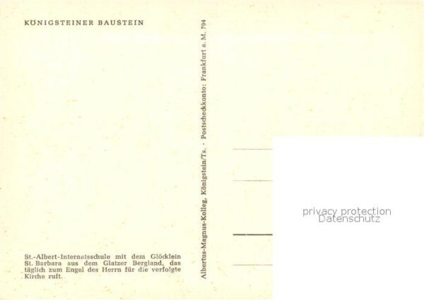Koenigstein Taunus Sankt Albert Internatsschule Glöcklein – Bild 2