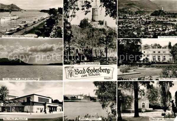 Godesberg Bad Stadt Theater Kurhaus Rheinpromenade Go