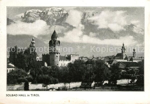 Hall Tirol Burg Panorama Alpen