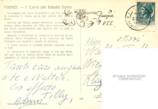 Firenze Florenz Carro del Sabato Santo Umzug – Bild 2