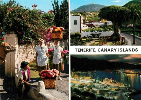 Tenerife Blumenfrauen Nachaufnahme Strand Promen