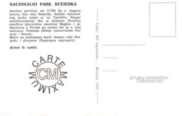 Gemse Nacionalni Park Sutjeska Jugoslavija – Bild 2