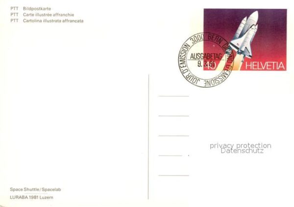 Raumfahrt Space Shuttle Spacelab Luraba 1981 Luze – Bild 2