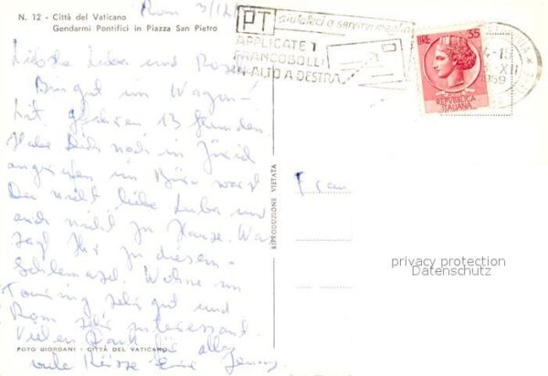 Leibgarde Wache Citta del Vaticano Gendarmi Pontifici P – Bild 2