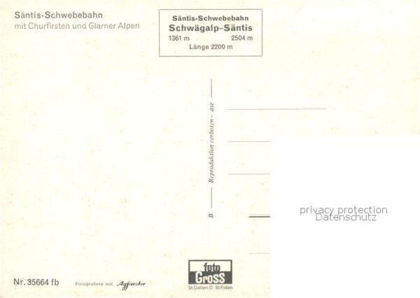 Seilbahn Säntis Churfirsten Glarner Alpen – Bild 2