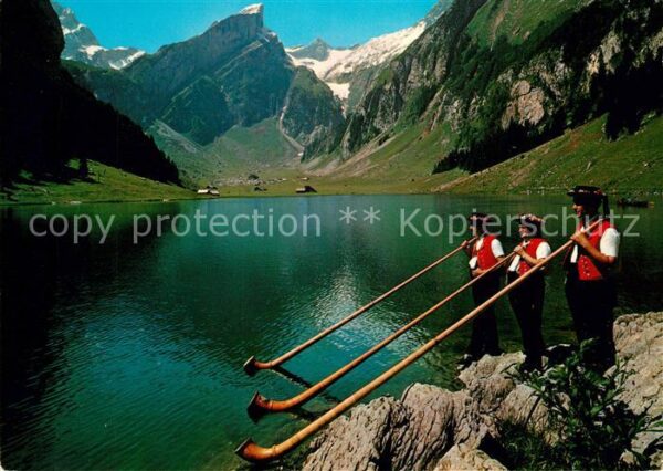 Alphorn Alphornbläser Seealpsee Altmann Rotstei